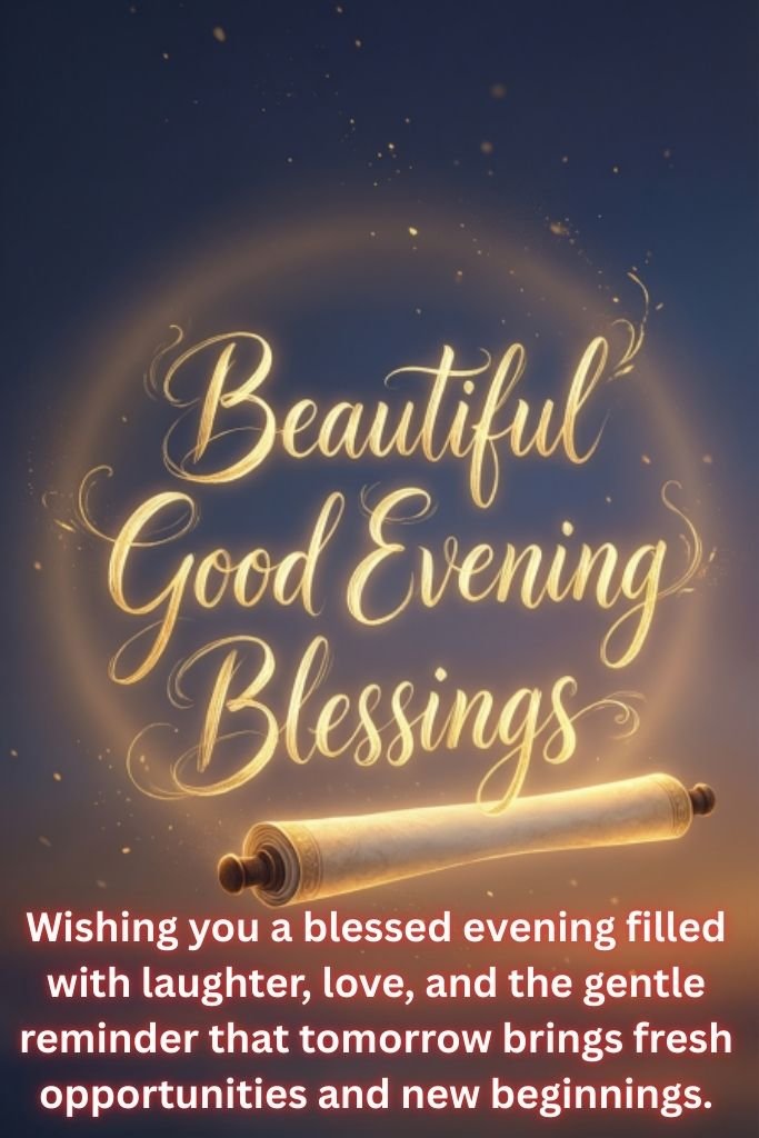 Beautiful Good Evening Blessings