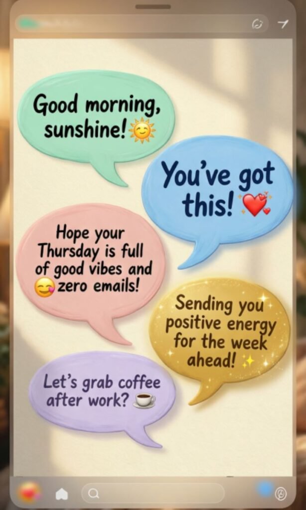 Encouraging Thursday Morning Texts for Friends