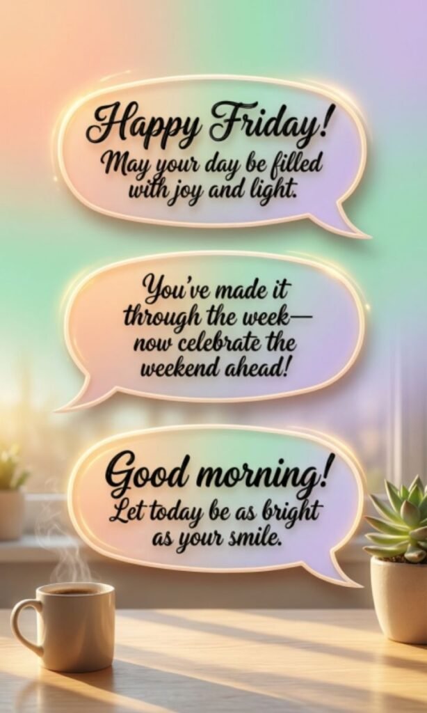 Friday Good Morning Messages
