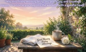 Good Morning Friday Blessings