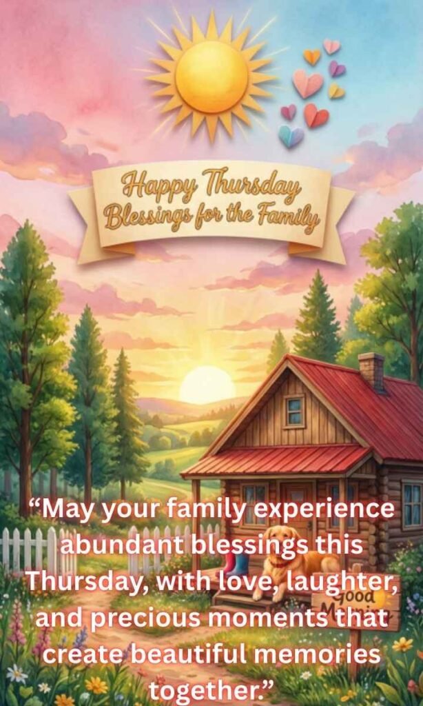 Good Morning, Happy Thursday Blessings for the Family