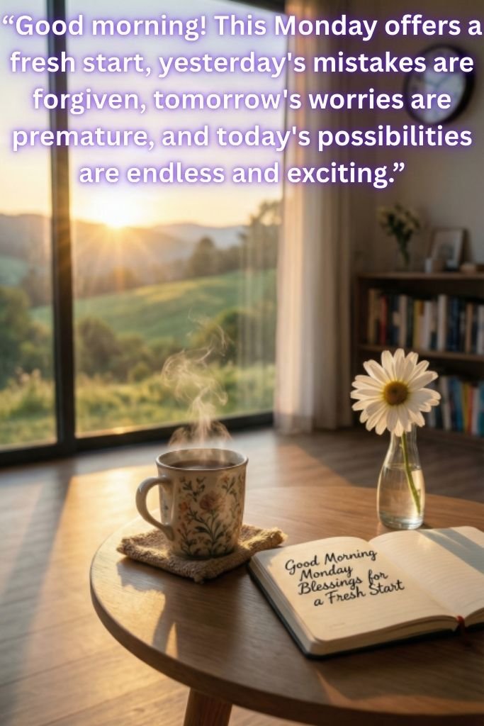 Good Morning Monday Blessings for a Fresh Start