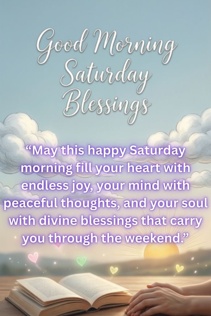 Good Morning Saturday Blessings