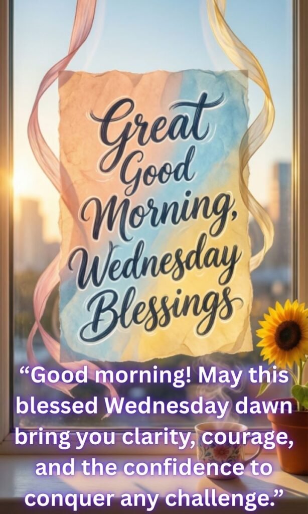 Great Good Morning, Wednesday Blessings
