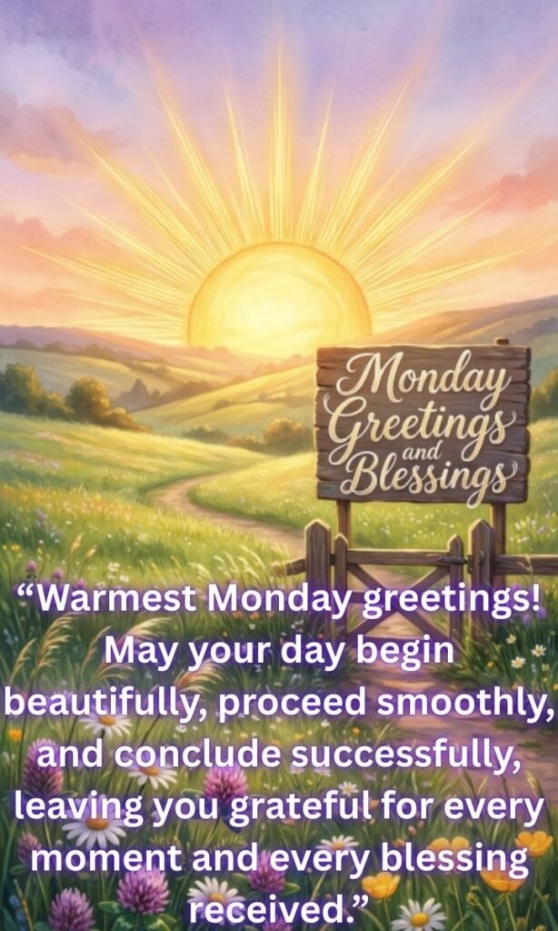 Monday Greetings and Blessings