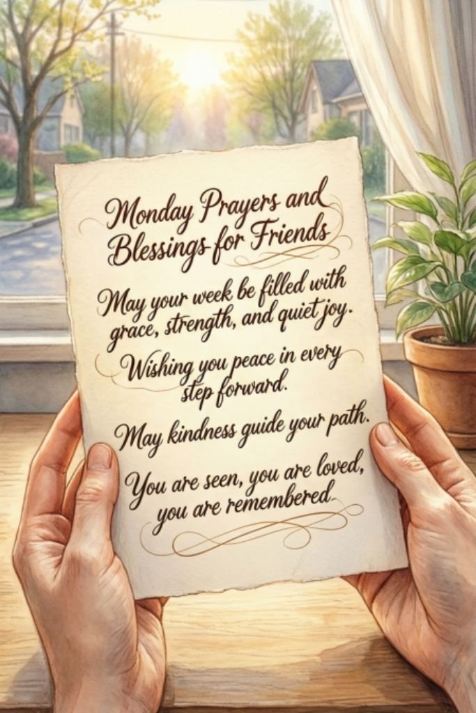 Monday Prayers and Blessings for Friends
