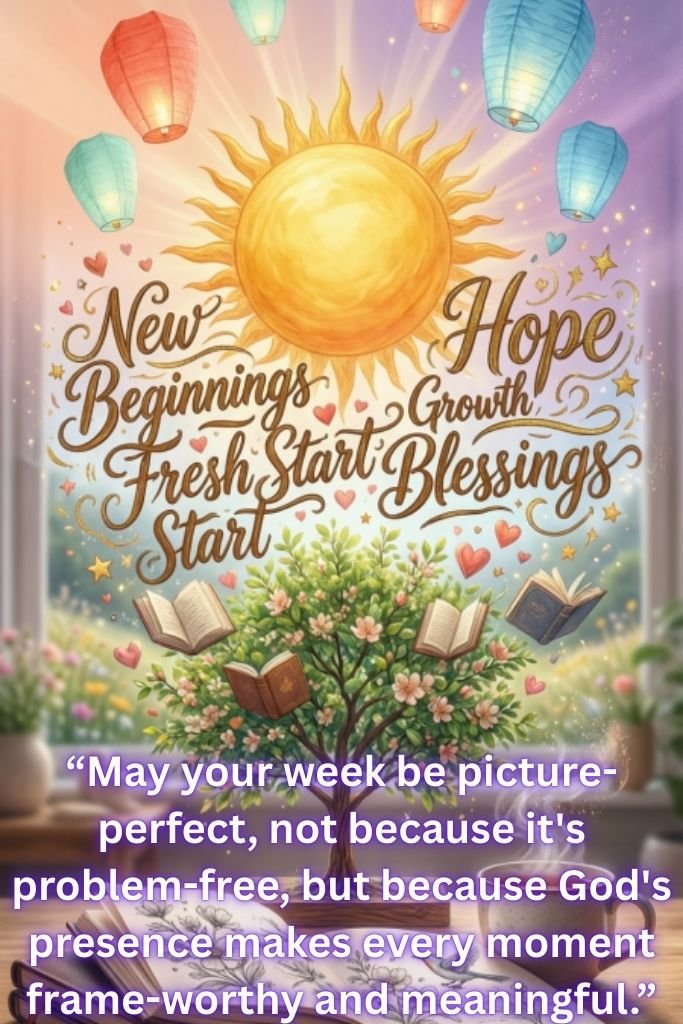 New Week Blessings Images and Visual Words