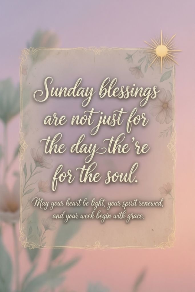 Sunday Blessings Quotes and Sayings