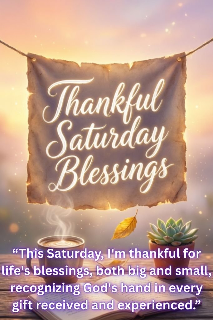 Thankful Saturday Blessings