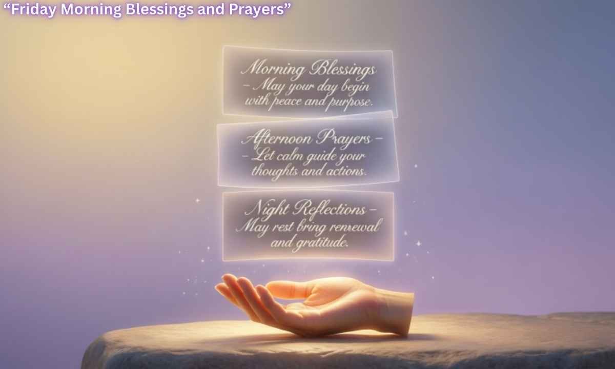 Friday Blessings and Prayers for Morning, Afternoon, and Night