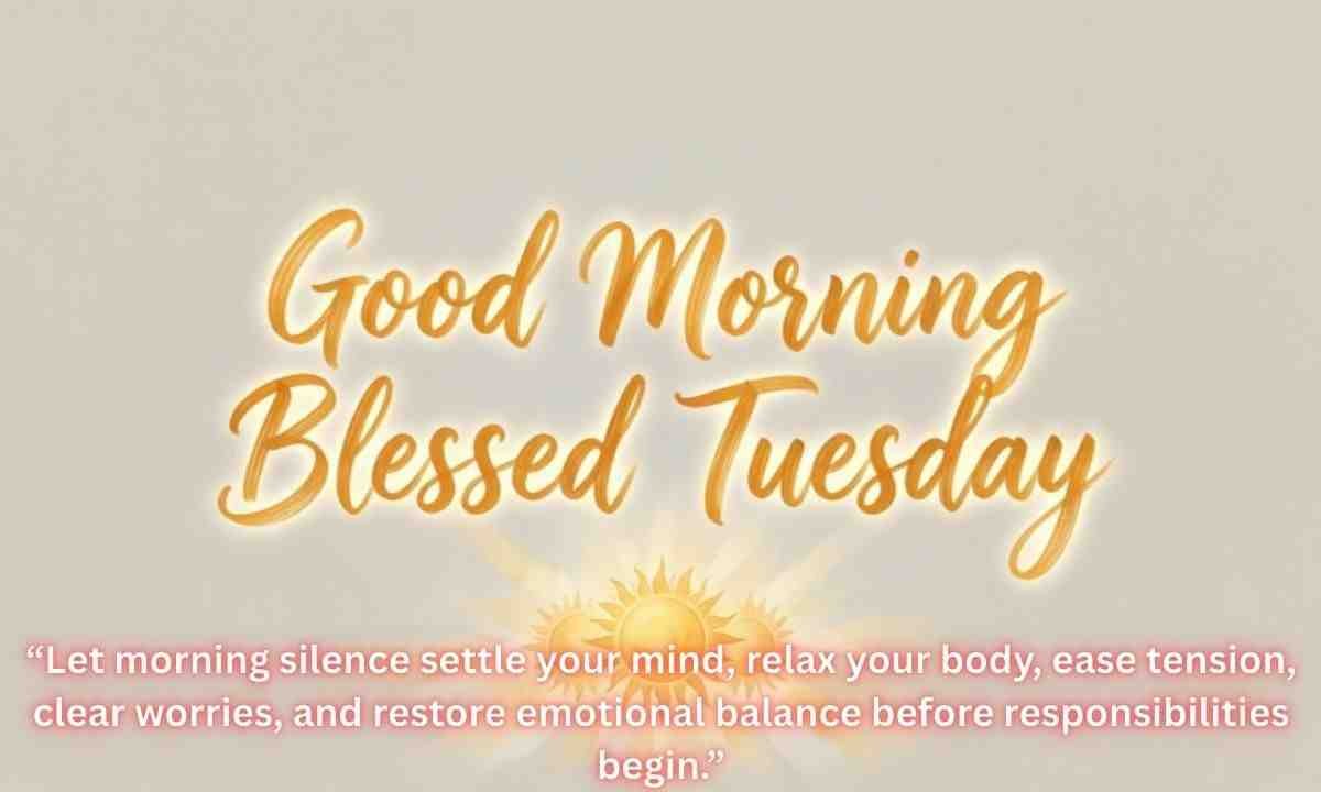 Good Morning Blessed Tuesday