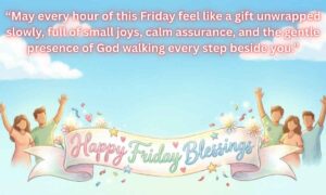Happy Friday Blessings: “May every hour of this Friday feel like a gift unwrapped slowly, full of small joys, calm assurance, and the gentle presence of God walking every step beside you.”