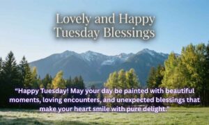 Happy Tuesday Blessings: “Good morning! May God's love surround you this Tuesday, bringing joy to your soul and strength to face every challenge with unwavering faith.”
