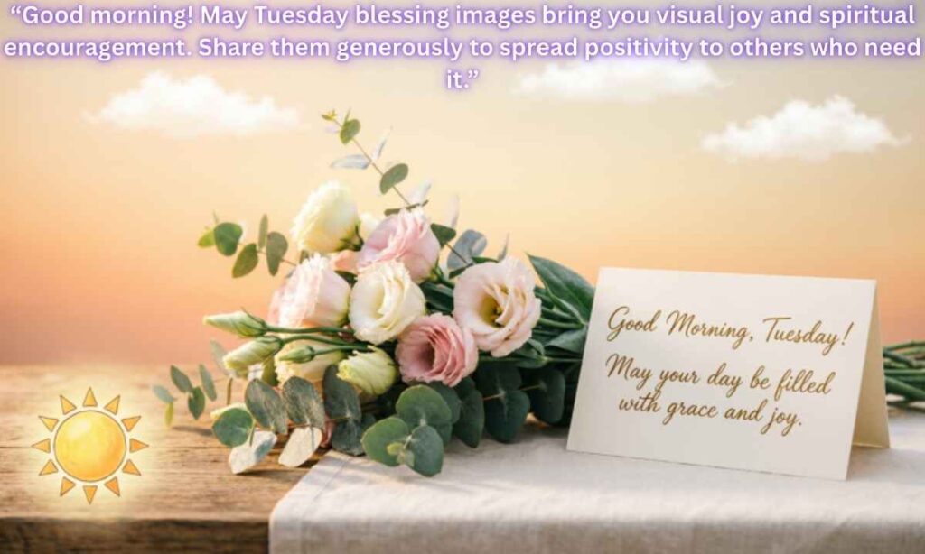 Positive Good Morning Tuesday Blessings Images:
"Good morning! May Tuesday blessing images bring you visual joy and spiritual encouragement. Share them generously to spread positivity to others who need it."