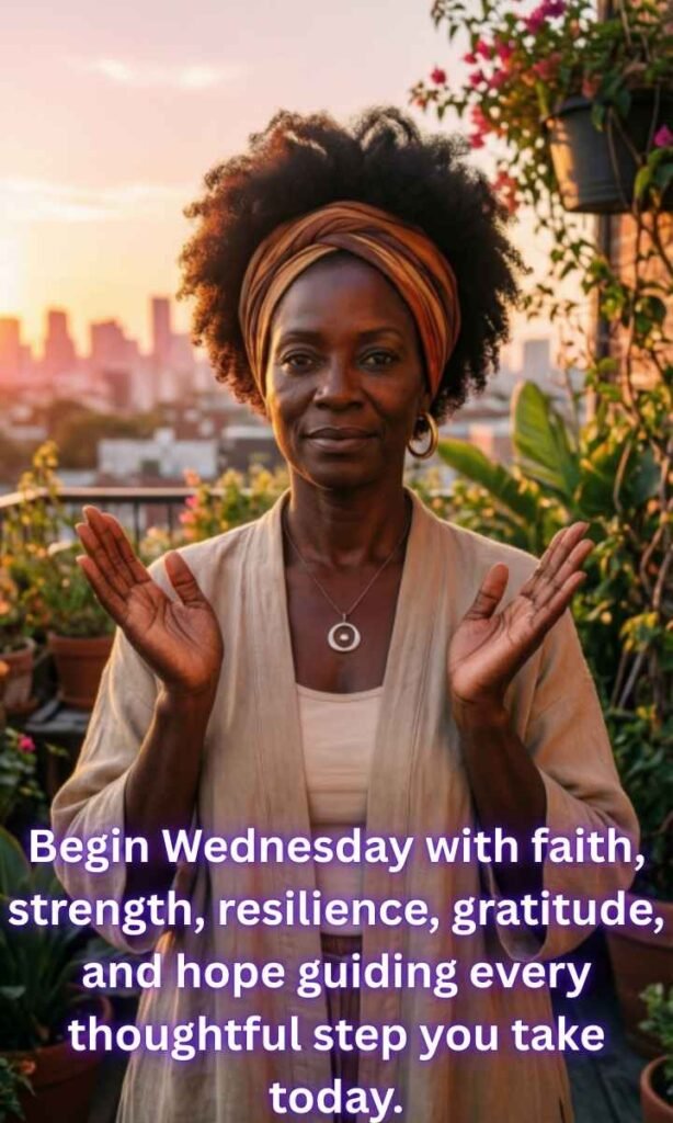 Powerful African American Wednesday Blessings for Positivity:
Begin Wednesday with faith, strength, resilience, gratitude, and hope guiding every thoughtful step you take today.