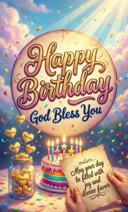 Religious Birthday Blessings And God Bless You