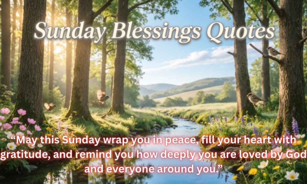Sunday Blessings Quotes:
"Your Sunday is a gift. Unwrap it slowly, savour every moment, and let gratitude be your guide today."