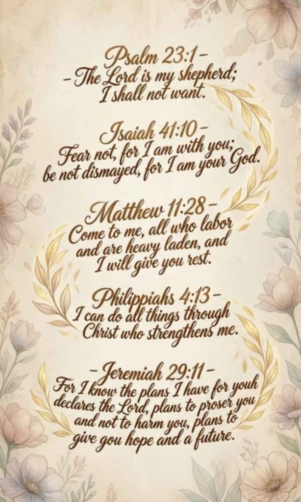 Uplifting Bible Verses for Sunday Blessings